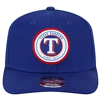 Men's New Era Royal Texas Rangers Circle Patch 9SEVENTY Stretch-Snap Hat
