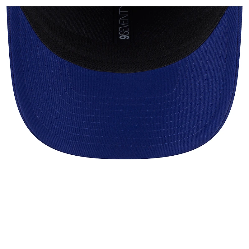 Men's New Era Royal Texas Rangers Circle Patch 9SEVENTY Stretch-Snap Hat