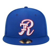 Casquette ajustée New Era Royal Texas Rangers Duo Logo 2.0 59FIFTY pour homme