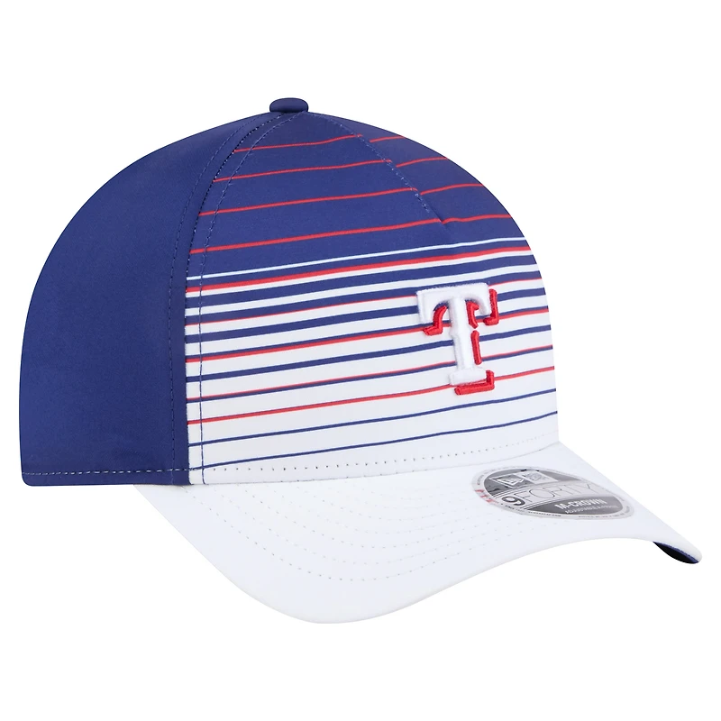 Casquette ajustable New Era Royal Texas Rangers Gradient 9FORTY M-Crown pour homme