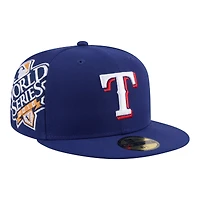 Men's New Era  Royal Texas Rangers Hidden Hit 59FIFTY Fitted Hat