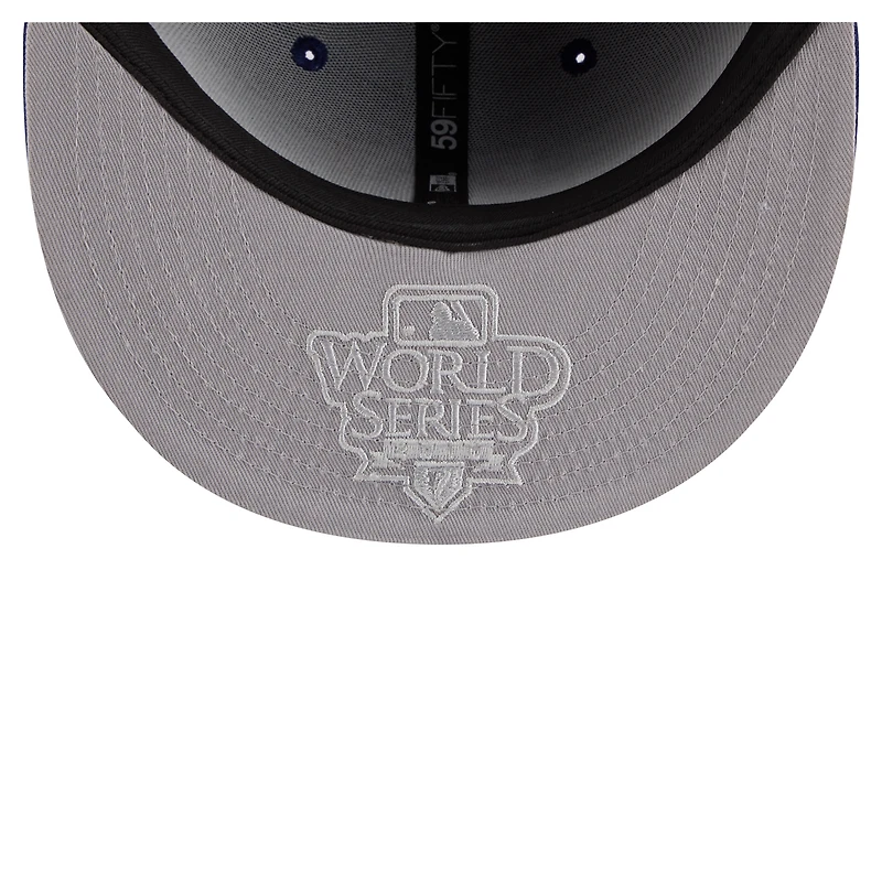 Casquette ajustée New Era Royal Texas Rangers Hidden Hit 59FIFTY pour homme