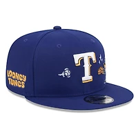 Men's New Era Royal Texas Rangers Looney Tunes Daffy Duck 9FIFTY Snapback Hat
