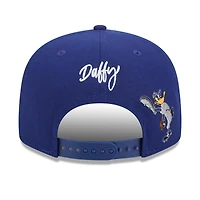 Men's New Era Royal Texas Rangers Looney Tunes Daffy Duck 9FIFTY Snapback Hat
