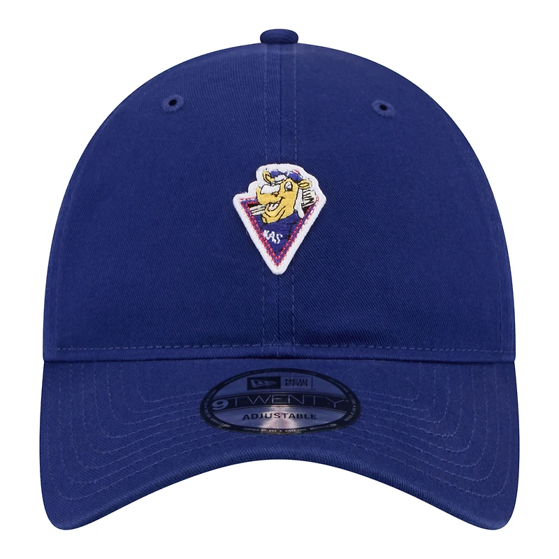 Casquette ajustable New Era Royal Texas Rangers Mascot 9TWENTY pour homme