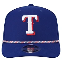 Casquette extensible à boutons-pression multi-cordes 9SEVENTY Royal Texas Rangers de New Era pour homme