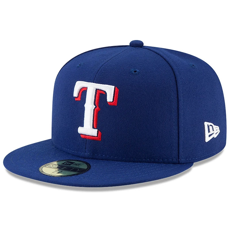 Casquette ajustée 59FIFTY du Temple de la renommée baseball national des Royal Texas Rangers New Era pour hommes