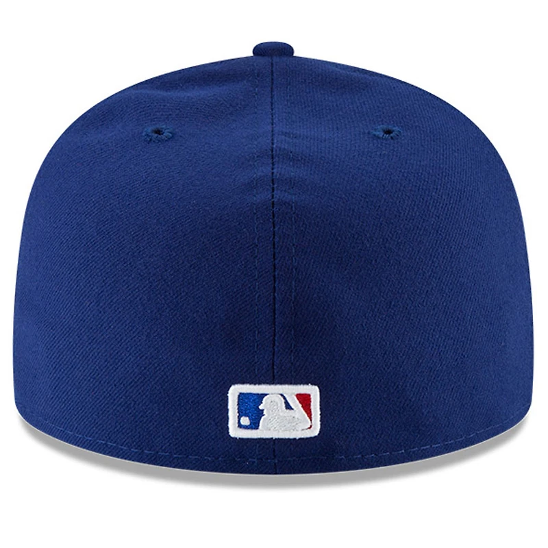 Casquette ajustée 59FIFTY du Temple de la renommée baseball national des Royal Texas Rangers New Era pour hommes