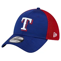 Casquette flexible New Era Royal Texas Rangers Neo 39THIRTY pour hommes