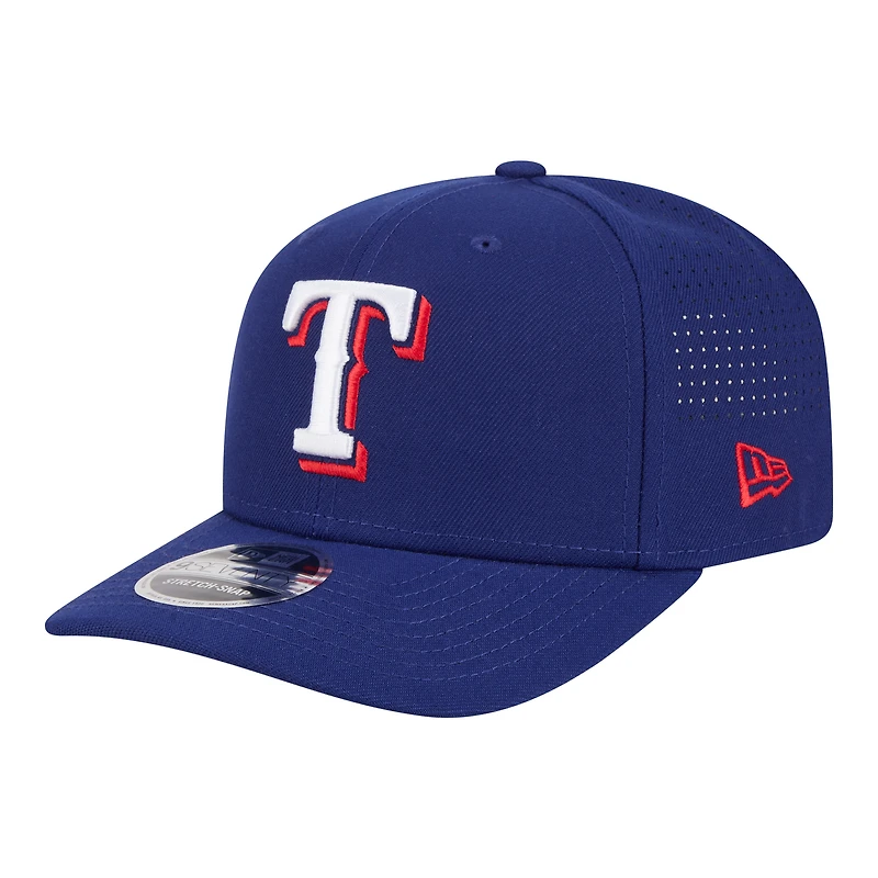 Casquette ajustable New Era Royal Texas Rangers Performance 9SEVENTY pour homme