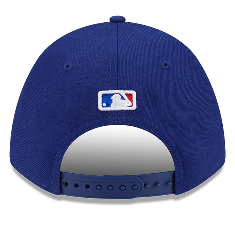 Casquette ajustable New Era Royal Texas Rangers Player Replica 9FORTY pour homme