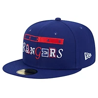 Casquette ajustée New Era Royal Texas Rangers Ransom 59FIFTY pour homme