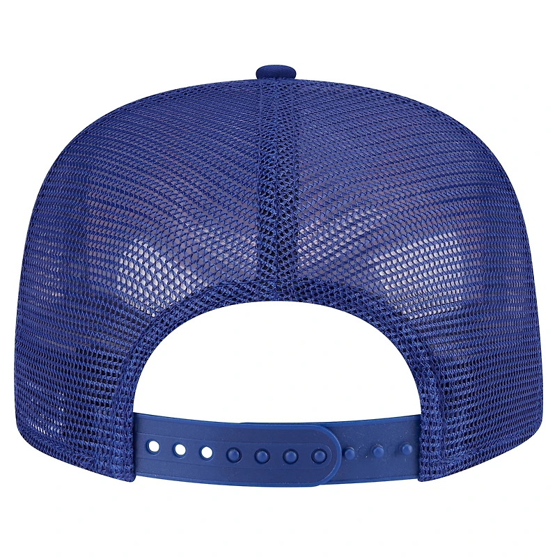 Men's New Era Royal Texas Rangers Seeing Diamonds A-Frame Trucker 9FIFTY Snapback Hat