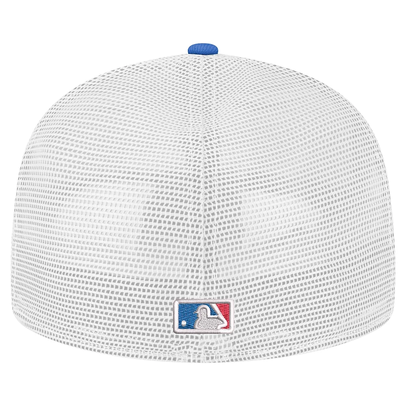 Men's New Era Royal Texas Rangers Team Color 59FIFTY Trucker Fitted Hat