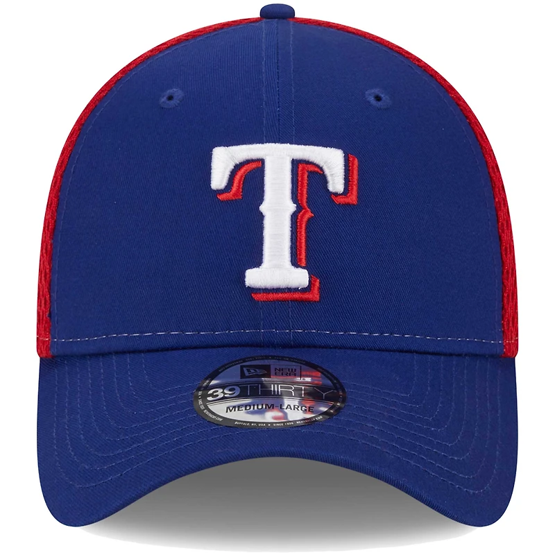 Casquette Flex New Era Royal Texas Rangers Team Neo 39THIRTY pour homme