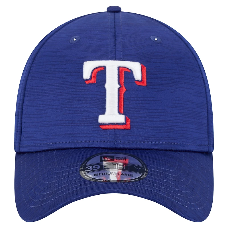 Casquette New Era Royal Texas Rangers Tech 39THIRTY Flex pour homme