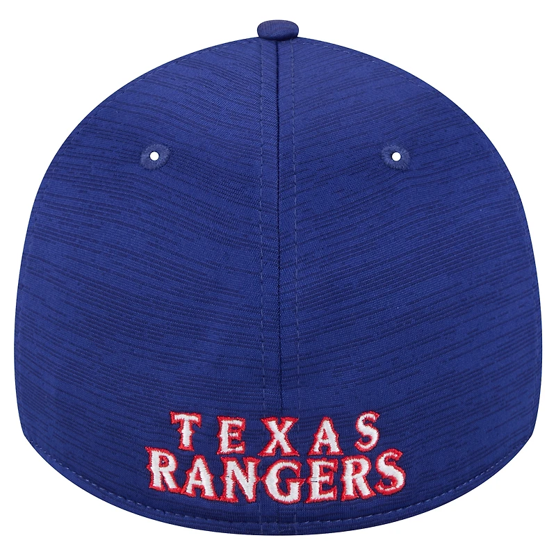 Casquette New Era Royal Texas Rangers Tech 39THIRTY Flex pour homme