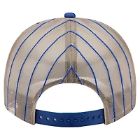 Men's New Era Royal Texas Rangers Vintage Arched Foam Front 9FIFTY A-Frame Adjustable Trucker Hat