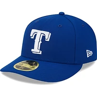 Men's New Era  Royal Texas Rangers White Logo Low Profile 59FIFTY Fitted Hat