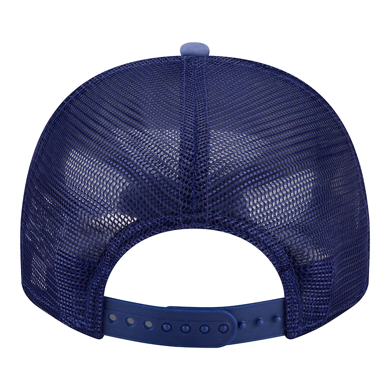 Casquette trucker New Era Royal Texas Rangers Worn A-Frame 9FIFTY pour homme