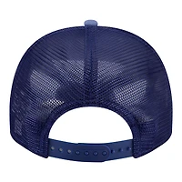 Casquette trucker New Era Royal Texas Rangers Worn A-Frame 9FIFTY pour homme