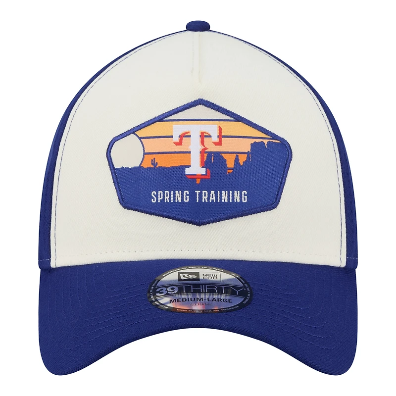 Men's New Era  Stone Texas Rangers 2026 Spring Training Fan Pack Gradient 39THIRTY Flex Hat