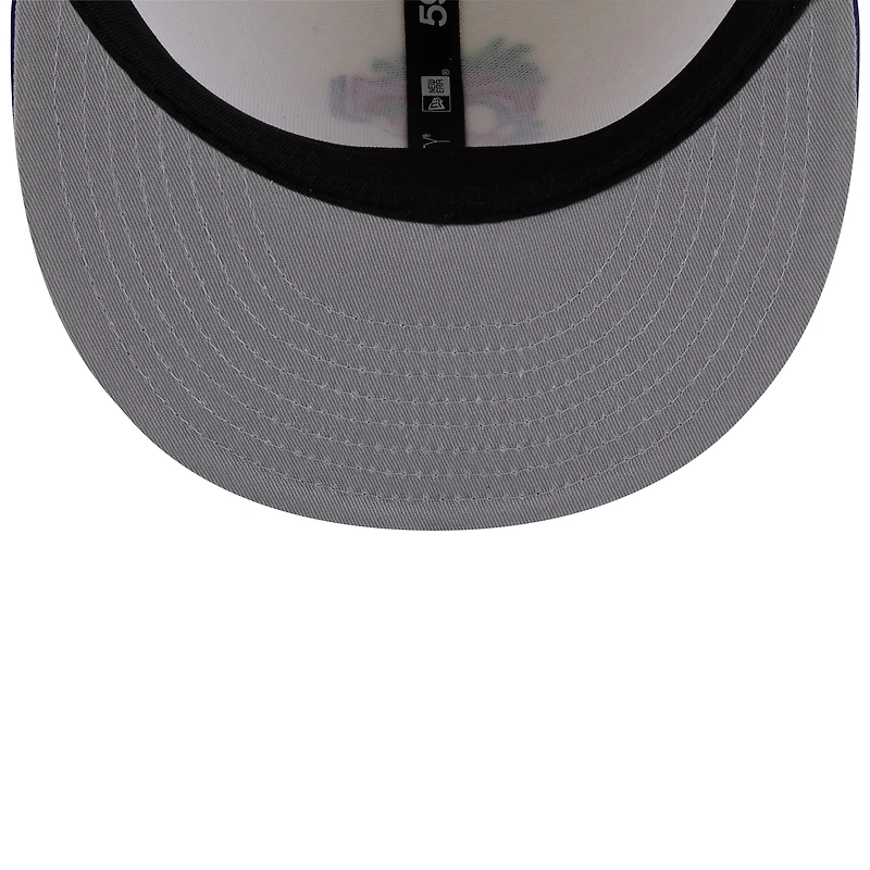 Men's New Era White/Royal Texas Rangers Blossom 59FIFTY Fitted Hat