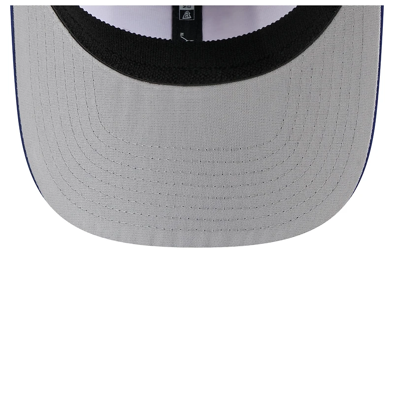 Men's New Era White/Royal Texas Rangers Established Patch 9SEVENTY Adjustable Hat