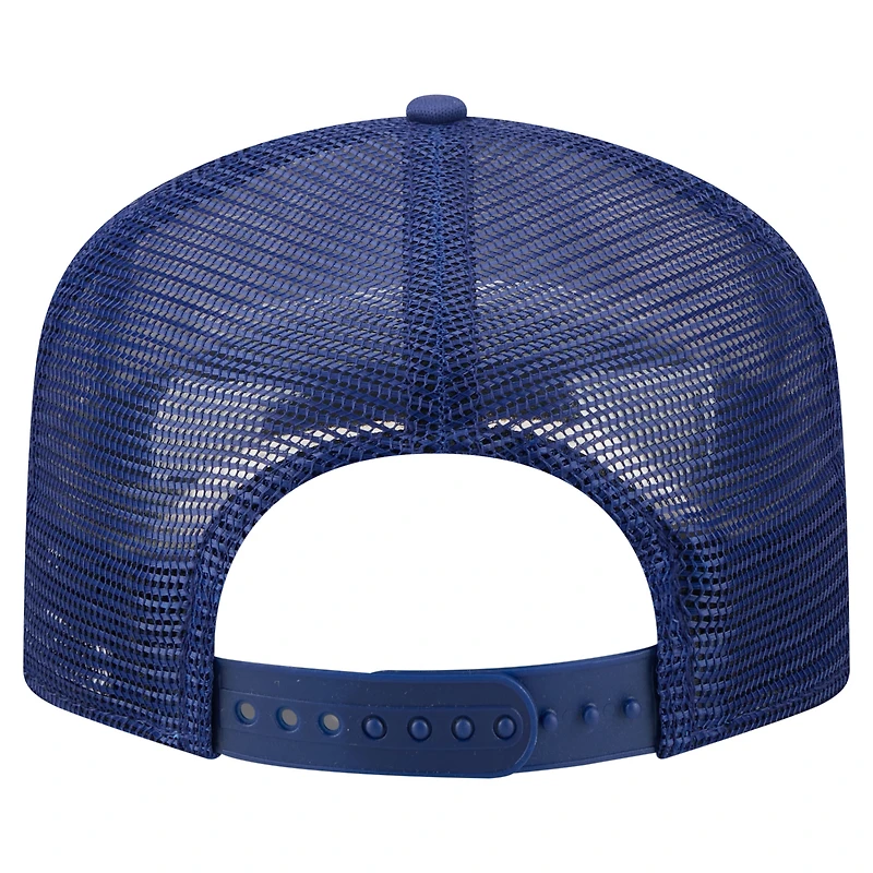 Men's New Era White/Royal Texas Rangers Retro Cut 19TWENTY Adjustable Trucker Hat