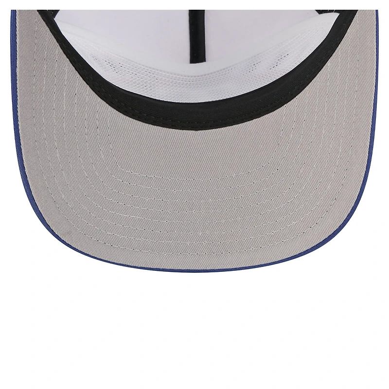 Men's New Era White/Royal Texas Rangers Retro Cut 19TWENTY Adjustable Trucker Hat
