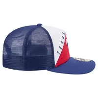 Men's New Era White/Royal Texas Rangers Retro Cut 19TWENTY Adjustable Trucker Hat
