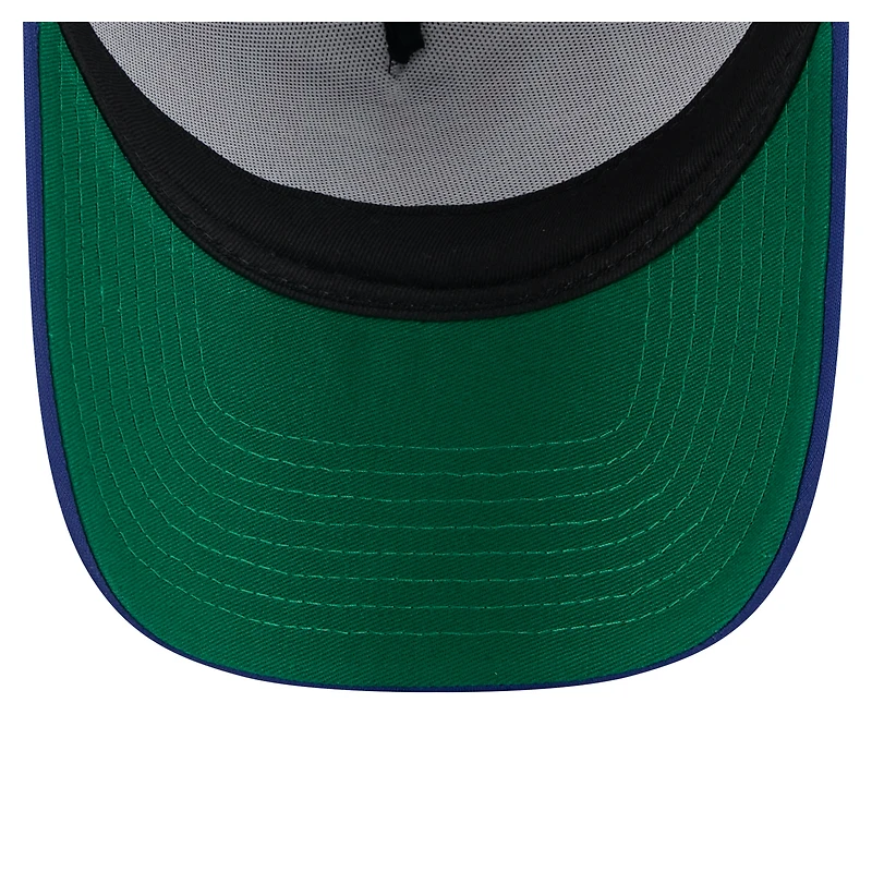 Casquette ajustable New Era 9FORTY blanche/bleue pour homme, style camionneur Texas Rangers