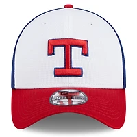 Men's New Era  White Texas Rangers 2025 Batting Practice 39THIRTY Flex Hat