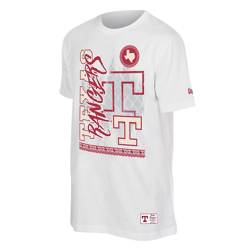 Men's New Era White Texas Rangers 2026 City Connect Photo Real T-Shirt