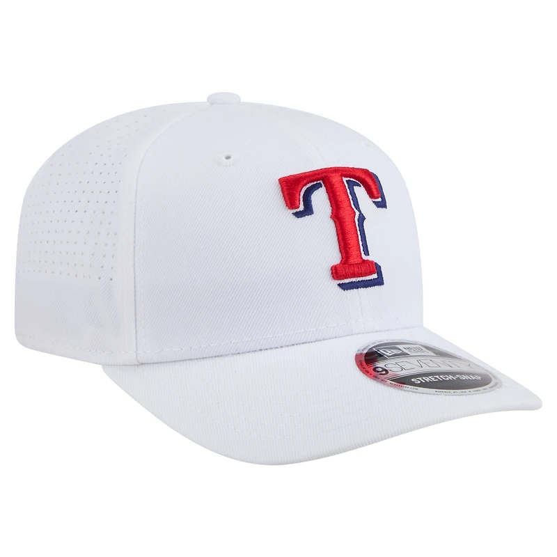 Casquette ajustable New Era blanche Texas Rangers COOLERA 9SEVENTY pour homme