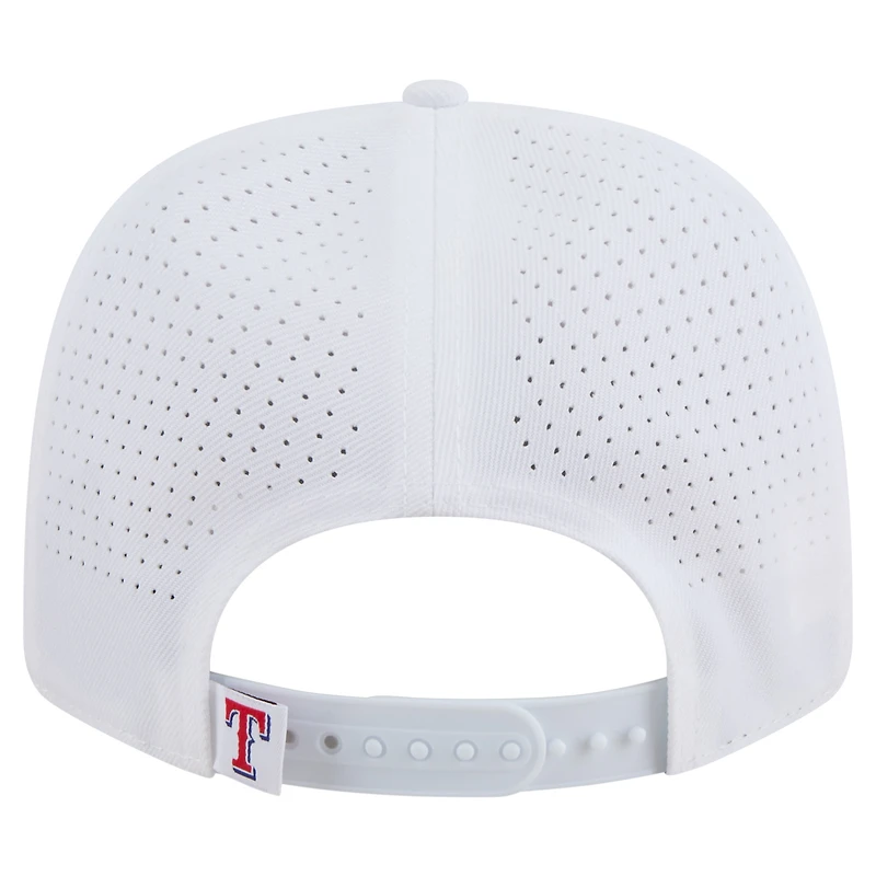 Men's New Era White Texas Rangers COOLERA 9SEVENTY Adjustable Hat
