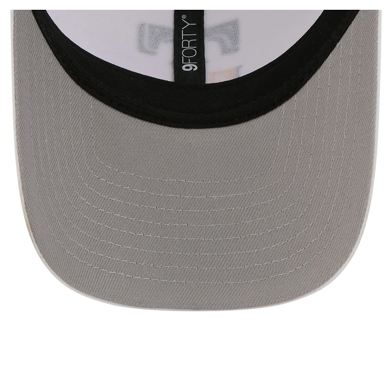 Men's New Era White Texas Rangers Flag 9FORTY Trucker Adjustable Hat