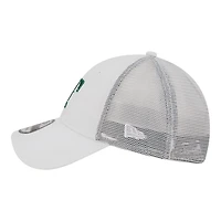 Casquette trucker ajustable New Era 9FORTY blanche à motif drapeau des Texas Rangers pour homme