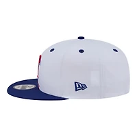 Men's New Era  White Texas Rangers Swept 9FIFTY Snapback Hat