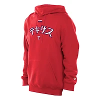 Sweat à capuche rouge Texas Rangers New Era x Hyperfly pour homme