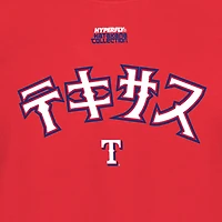T-shirt rouge Texas Rangers New Era x Hyperfly pour homme