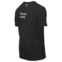 T-shirt noir Texas Rangers New Era x j-FROST pour homme