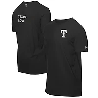 T-shirt noir Texas Rangers New Era x j-FROST pour homme