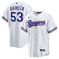 Maillot réplique domicile Nike Adolis Garcia blanc des Texas Rangers pour homme