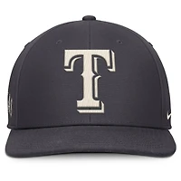 Men's Nike Anthracite Texas Rangers Statement Pro Snapback Hat