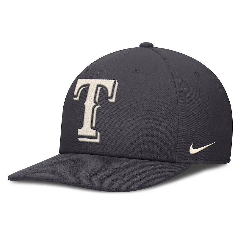 Men's Nike Anthracite Texas Rangers Statement Pro Snapback Hat