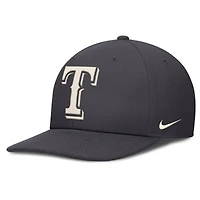 Men's Nike Anthracite Texas Rangers Statement Pro Snapback Hat