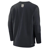 Men's Nike Black Texas Rangers 2025 City Connect Authentic Collection Player Dri-FIT Lightweight Pullover