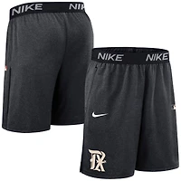 Short en tricot Nike noir Texas Rangers Authentic Collection City Connect Performance pour homme