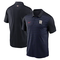Polo Nike City Connect Victory Dri-FIT Authentic Collection Rangers pour homme, noir, de la marque Texas Rangers.